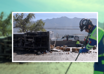 Vuelca-camión-cerveza-accidente-vial-san-pedro-avenida-díaz-ordaz-camión-de-carga - Regios Al Cuadrado