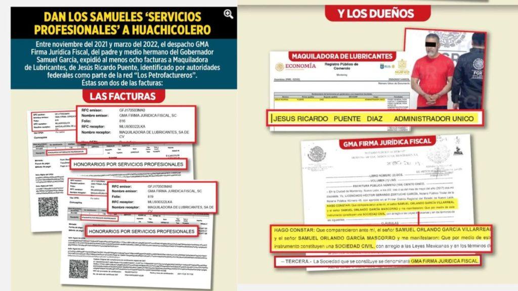 Collage of Invoices and Legal Documents with Red and Yellow Highlights, Suggesting Payments for Professional Services to a Supplier (no People Identified). - Regios Al Cuadrado