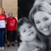 Dejan-sin-apoyo-a-hijos-de-desaparecidos-del-dif-nuevo-leon - Regios Al Cuadrado Group of People Outdoors, a Woman in a Red Shirt Holds a Paper While Others Stand Around; a Grayscale Close-up of a Smiling Woman with Children is on the Right. - Regios Al Cuadrado